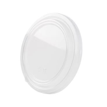 Greenbox Schalendeckel, PLA, transparent, rund 1 Karton = 6 Packungen à 50 Stück, Ø 18,5 cm - Bild-Darstellung des Produktes 1