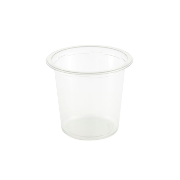 Greenbox Deli Becher, rPET, transparent, Ø 12,3 cm 1 Karton = 9 Packungen à 50 Stück, Fassungsvermögen: 400 ml - Bild-Darstellung des Produktes 1