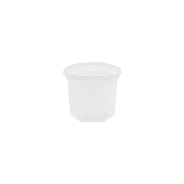Greenbox Portionsbecher, rPET, transparent, Ø 6,5 cm 1 Karton = 10 Packungen à 100 Stück, Fassungsvermögen: 100 ml - Bild-Darstellung des Produktes 1