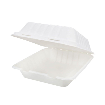 Greenbox Menüschale mit Klappdeckel, 22 x 18,5 x 7 cm 1 Karton = 4 Packungen à 50 Stück - Bild-Darstellung des Produktes 1