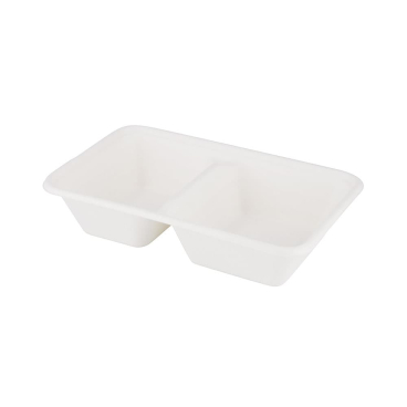 Greenbox Menüschale, rechteckig, 1000 ml, 2-geteilt 1 Packung = 50 Stück - Bild-Darstellung des Produktes 1