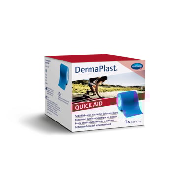 DermaPlast® QUICK AID Wundverband 1 Rolle = 6 cm x 2 m, Farbe blau - Bild-Darstellung des Produktes 1