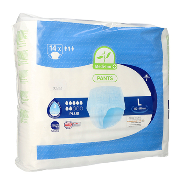 Lifemed® Inkontinenzhose "PLUS", hautfreundlich 1 Packung = 14 Stück, Größe L - Bild-Darstellung des Produktes 1