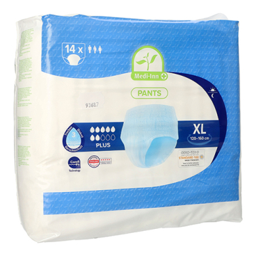 Lifemed® Inkontinenzhose "PLUS", hautfreundlich 1 Packung = 14 Stück, Größe XL - Bild-Darstellung des Produktes 1