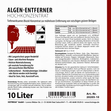 CleanglaS StoneprotecT SPGREEN Konzentrat - 1 Liter - Grünbelagentferner Grünbelagentferner