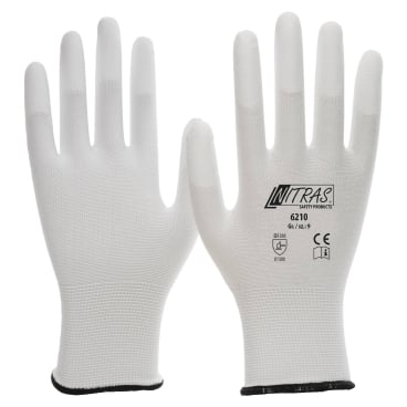 NITRAS Nylon-PU-Handschuhe 1 Karton = 240 Paar, Größe L (8) - Bild-Darstellung des Produktes 1
