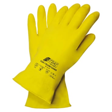 NITRAS Latex-Haushaltshandschuhe 1 Paar, Größe M (8) - Bild-Darstellung des Produktes 1