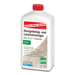 Patina-Fala Beizmittel GmbH Patina-Fala® Designbelag- und Laminatreiniger, 3-in-1 Cleaner für die tägliche Reinigung, 1 Liter - Flasche, DR1 4601