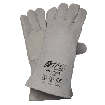 NITRAS "Safe" 5-Finger Schweißerhandschuhe 1 Karton = 60 Paar, Größe 11 - Bild-Darstellung des Produktes 1