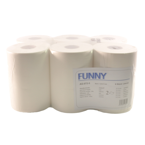 Rollenhandtuchpapier, 2-lagig, hochweiß