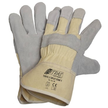 NITRAS "Split Star 1" Rindspaltlederhandschuhe 1 Karton = 120 Paar, Größe 10 - Bild-Darstellung des Produktes 1