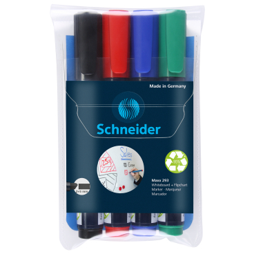 Schneider Maxx 293 Boardmarker 1 Packung = 4 Stück, farbig sortiert - Bild-Darstellung des Produktes 1