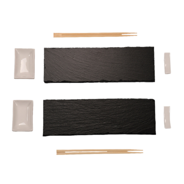 Kesper Sushi Set Schiefer, 8-teilig 1 Set - Bild-Darstellung des Produktes 1