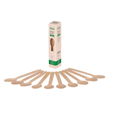 Kesper Einweglöffel aus Birke, geschmacksneutral 1 Packung = 10 Einweglöffel - Bild-Darstellung des Produktes 1