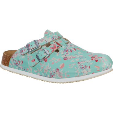 Birkenstock Professional Kay SL Clogs Flower Field Mint, schmal 1 Paar, Gr. 40 - Bild-Darstellung des Produktes 1