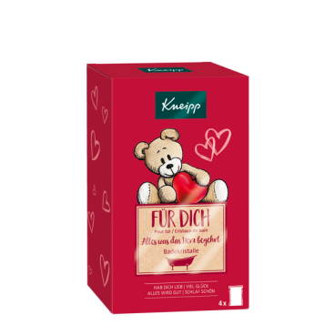 Kneipp® Für Dich Badekristalle, in der Geschenkpackung 1 Packung = 4 x 60 g - Beutel - Bild-Darstellung des Produktes 1