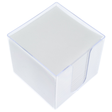Zettelkasten transparent gefüllt, 9 x 9 cm 1 Stück - inkl. 700 Blatt - Bild-Darstellung des Produktes 1