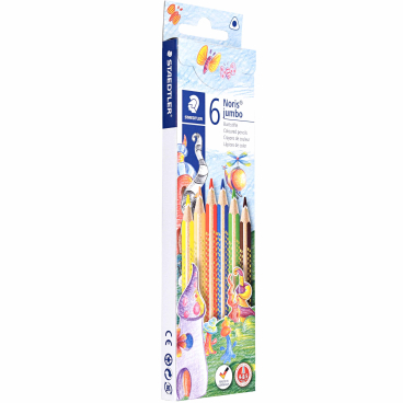 Staedtler Noris® jumbo Farbstift 1 Packung = 6 Stück, farbig sortiert - Bild-Darstellung des Produktes 1
