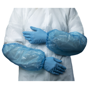 NITRAS PE-Ärmelschoner, Stärke: 20 µ 1 Karton = 20 x 100 Stück = 2000 Stück, Farbe: blau - Bild-Darstellung des Produktes 1