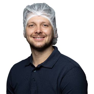 NITRAS Klipphaube, 55 cm 1 Karton = 10 x 100 Stück = 1000 Stück, Farbe: weiß - Bild-Darstellung des Produktes 1