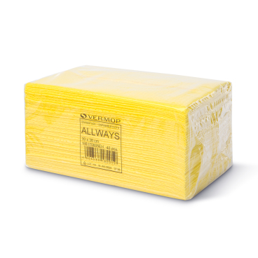 VERMOP Allways Mikrofasertuch, 38 x 30 cm 1 Packung = 40 Stück, Farbe: gelb - Bild-Darstellung des Produktes 1