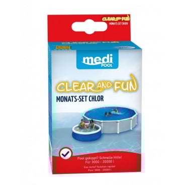 mediPOOL Chlor PLUS Mini - Clear and Fun 1 Packung = 5 Beutel à 50 g - Bild-Darstellung des Produktes 1