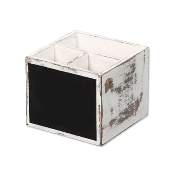 Kesper Besteckbox mit Kreidetafel, Sperrholz 1 Besteckkorb, Maße (B x L x H): 12 x 12 x 10 cm kaufen