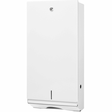 Satino Falthandtuchspender groß, weiß, V-Falz und C-Falz Maße (B x H x T): 27 x 54,3 x 12,5 cm - Bild-Darstellung des Produktes 1