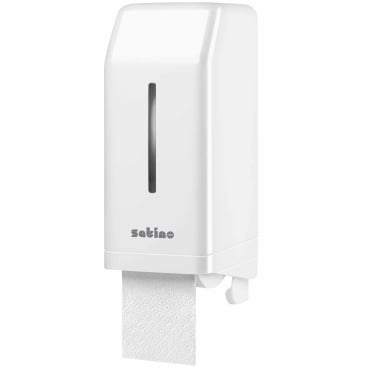 Satino System Doppelrollen Toilettenpapierspender, JT3-kompatibel Maße (B x H x T): 14,9 x 38,7 x 16,1 cm - Bild-Darstellung des Produktes 1