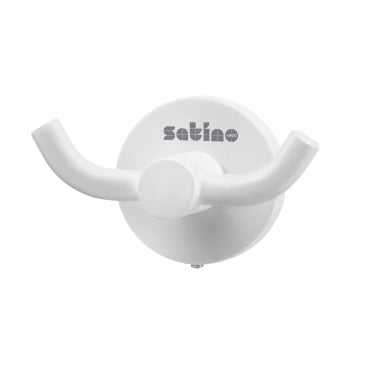 Satino Kleiderhaken, weiß, Metall – 1 Stück
