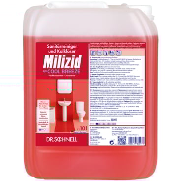 Dr. Schnell MILIZID Sanitärreiniger COOL BREEZE, Konzentrat 10 Liter - Kanister - Bild-Darstellung des Produktes 1