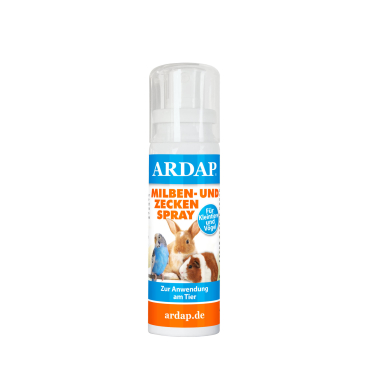 ARDAP Milben- und Zeckenabwehrspray für Kleintiere und Vögel 100 ml - Sprühflasche - Bild-Darstellung des Produktes 1