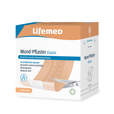 Lifemed® Wund-Pflaster "Classic", 5 m x 6 cm 1 Rolle = 5 Meter - Bild-Darstellung des Produktes 1
