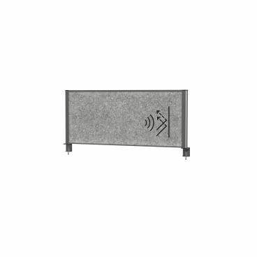 MAUL Tischtrennwand MAULconnecto, 120 x 50 cm Gestellfarbe: anthrazit - Bild-Darstellung des Produktes 1