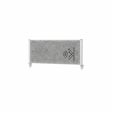 MAUL Tischtrennwand MAULconnecto, 120 x 50 cm Gestellfarbe: silber - Bild-Darstellung des Produktes 1