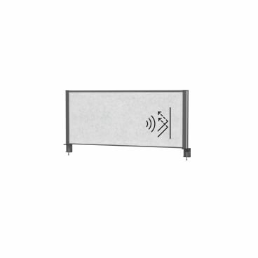 MAUL Tischtrennwand MAULconnecto, 120 x 50 cm Gestellfarbe: anthrazit - Bild-Darstellung des Produktes 1