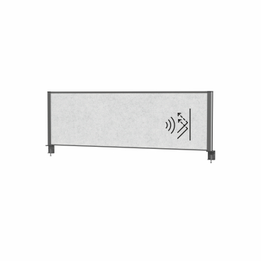 MAUL Tischtrennwand MAULconnecto, 160 x 50 cm Gestellfarbe: anthrazit - Bild-Darstellung des Produktes 1