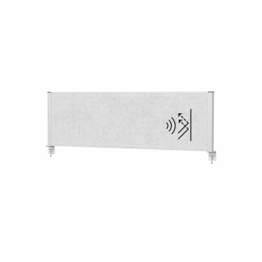 MAUL Tischtrennwand MAULconnecto, 160 x 50 cm Gestellfarbe: silber - Bild-Darstellung des Produktes 1