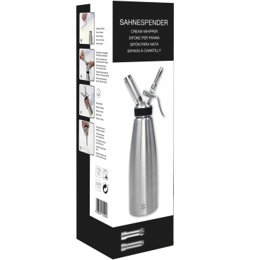 SCHNEIDER Sahnespender, Edelstahl – Volumen: 0,5 Liter