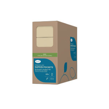 DUNI Bio-Duniletto Slim Bestecktasche 40 x 33 cm, 1-lagig, cream 1 ...