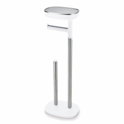 Joseph Joseph Deutschland GmbH Joseph Joseph WC Garnitur Toilettenpapierhalter, BPA-frei, Hochwertige Toilettengarnitur mit diskretem Fach für Hygieneartikel, 1 WC Garnitur 70518