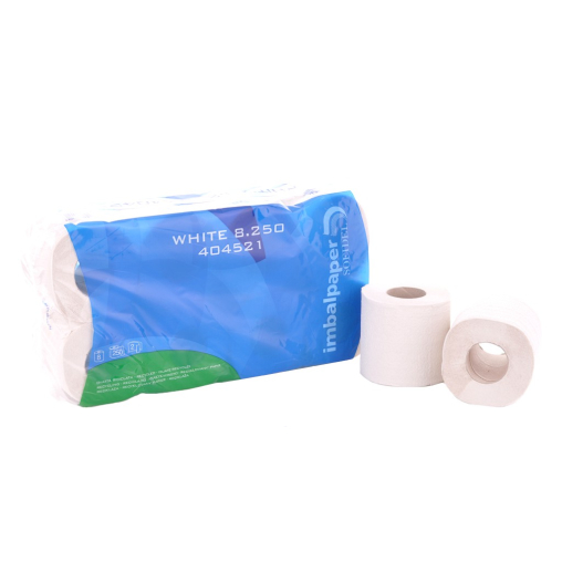 Imbal Toilettenpapier Tissue, 2-lagig, naturweiß