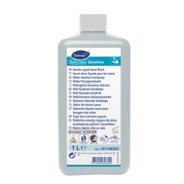 Soft Care Sensitive Flüssighandseife, mild 1 Liter - Flasche - Bild-Darstellung des Produktes 1