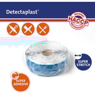 Detectaplast Elastic Pflasterrolle, detektierbar und elastisch Maße 6 cm x 25 m - Bild-Darstellung des Produktes 1