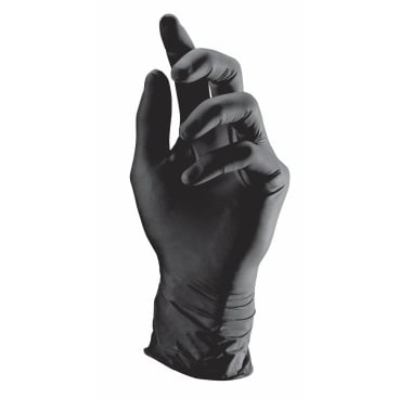 Semperguard® Nitrile Style Einmalhandschuhe, puderfrei, schwarz 1 Packung = 90 Stück, Größe XL - Bild-Darstellung des Produktes 1