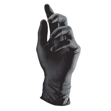 Semperguard® Nitrile Style Einmalhandschuhe, puderfrei, schwarz 1 Karton = 10 Packungen à 100 Stück, Größe M - Bild-Darstellung des Produktes 1