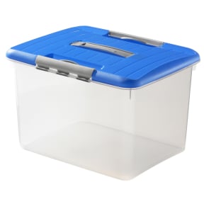 CURVER Optima-Box XL Aufbewahrungsbox, 30 Liter Farbe: blau/transparent kaufen