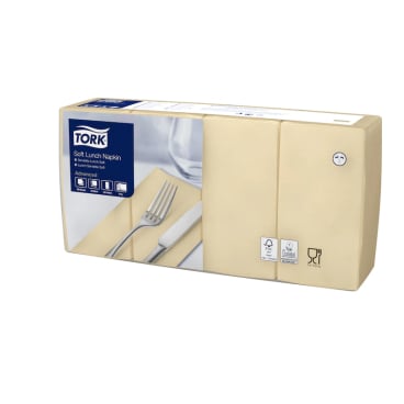 Tork Soft Lunchservietten, 3-lagig, 1/8 Falz 1 Packung = 150 Stück - Bild-Darstellung des Produktes 1
