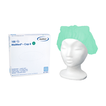 MaiMed® Cap B Baretthauben 1 Packung = 100 Stück, grün - Bild-Darstellung des Produktes 1