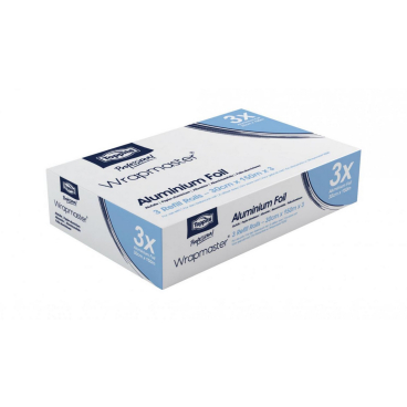 Toppits® Professional Wrapmaster Alufolie, 150 m 1 Karton = 3 Rollen à 150 m, Breite 30 cm, für Wrapmaster 3000 - Bild-Darstellung des Produktes 1